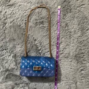 Blue shoulder bag